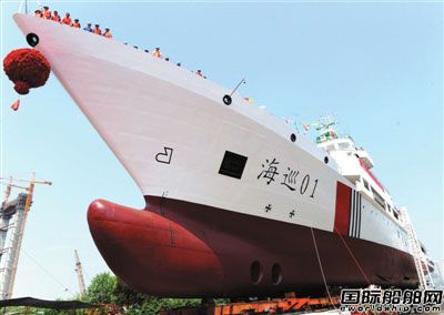 中國海事第一艦“海巡01”即將交付