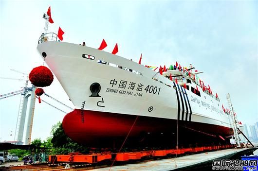 武船兩艘千噸級海監船陸續下水