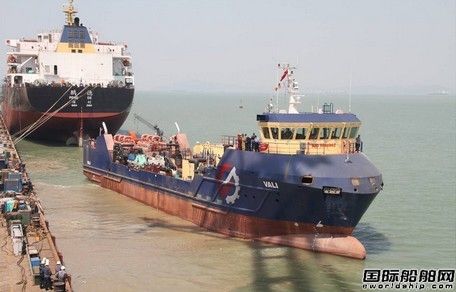 黃埔造船一艘活魚運輸船海試