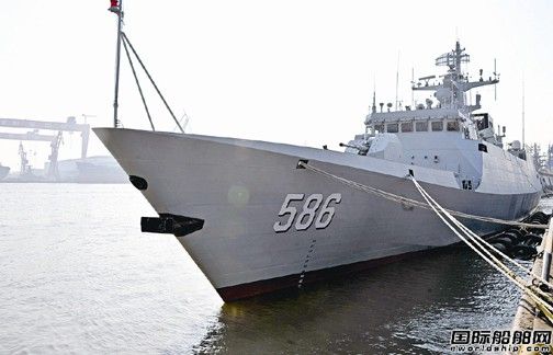 滬東中華建造的新型護衛艦吉安艦入