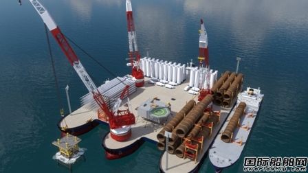 安裝成本減半！Windthrust披露創新風電安裝船組合設計