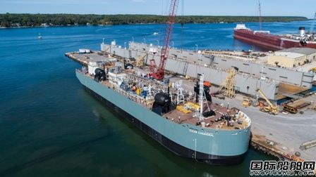 Fincantieri Bay交付美國有史以來建造最大鉸接式拖駁船