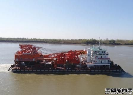 武漢航道船廠交付國內最大鋼索式抓斗挖泥船