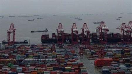 數據顯示：當前全球五分之一集裝箱船在港外等待
