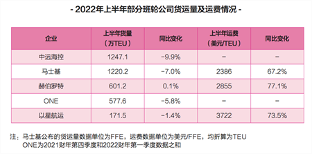 上半年班輪公司盈利排行榜出爐，凈利800億美元背后的隱憂