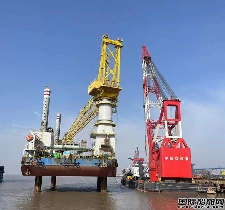 亨通集團“華電穩強”海上風電安裝船即將完成改造
