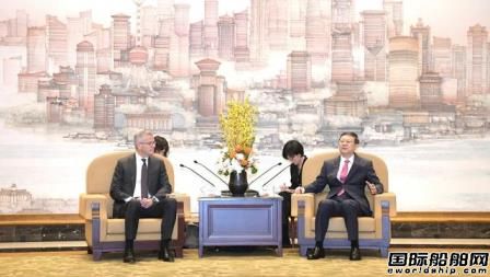 上海市委書記陳吉寧會見馬士基首席執行官柯文勝