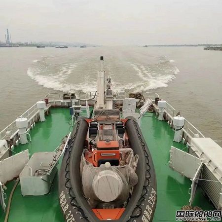 同方江新一艘300噸級漁政船試航圓滿成功