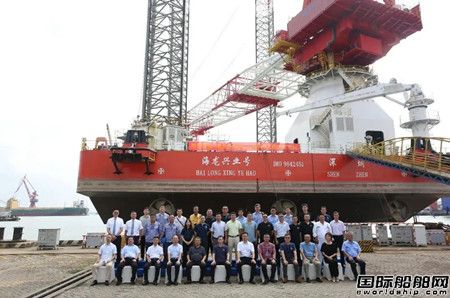 黃埔文沖升級改造“海龍興業”號風電安裝平臺順利完工交船