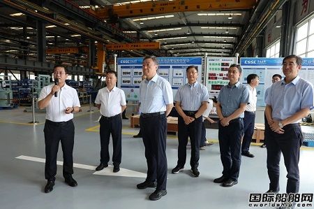 中國船舶集團黨組書記、董事長溫剛到青島雙瑞調研指導工作