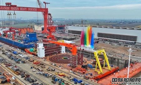 七〇八所研發設計萬噸級新型海底電纜施工船命名下水