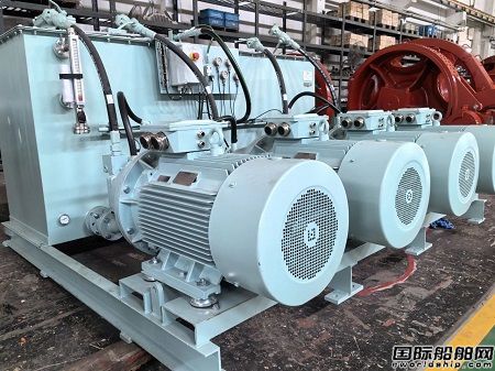 大船產業工具公司交付大連造船LNG船錨絞機液壓泵站