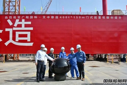 助力產品結構轉型！文沖修造400噸龍門吊啟動提升