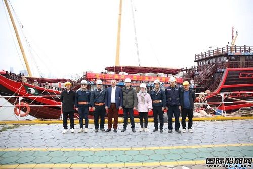 中船黃埔文沖承修木質大福船“福寧號”完工離廠