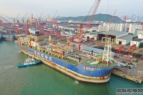 “海洋石油115”FPSO圓滿完成塢修后首船原油外輸作業