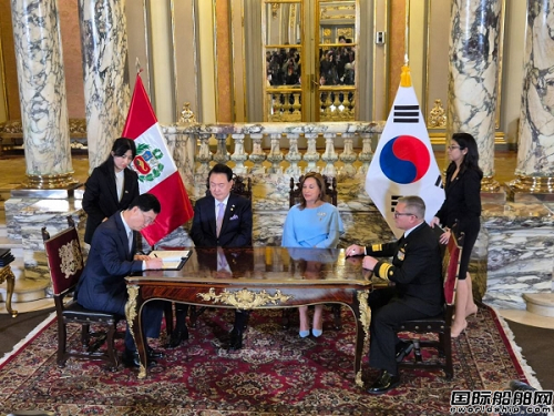 總統見證！現代重工與秘魯船廠簽訂聯合開發協議