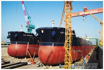 現代重工群山船廠首制兩艘船命名